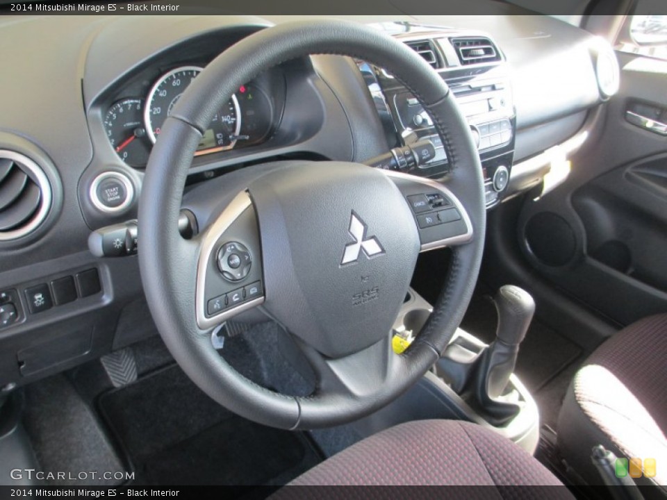 Black Interior Steering Wheel for the 2014 Mitsubishi Mirage ES #87026471