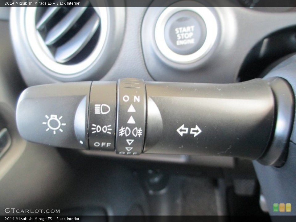 Black Interior Controls for the 2014 Mitsubishi Mirage ES #87026513
