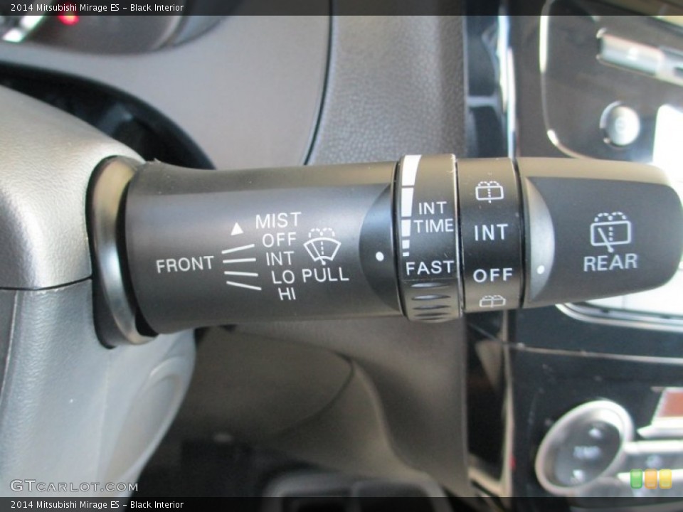 Black Interior Controls for the 2014 Mitsubishi Mirage ES #87026519
