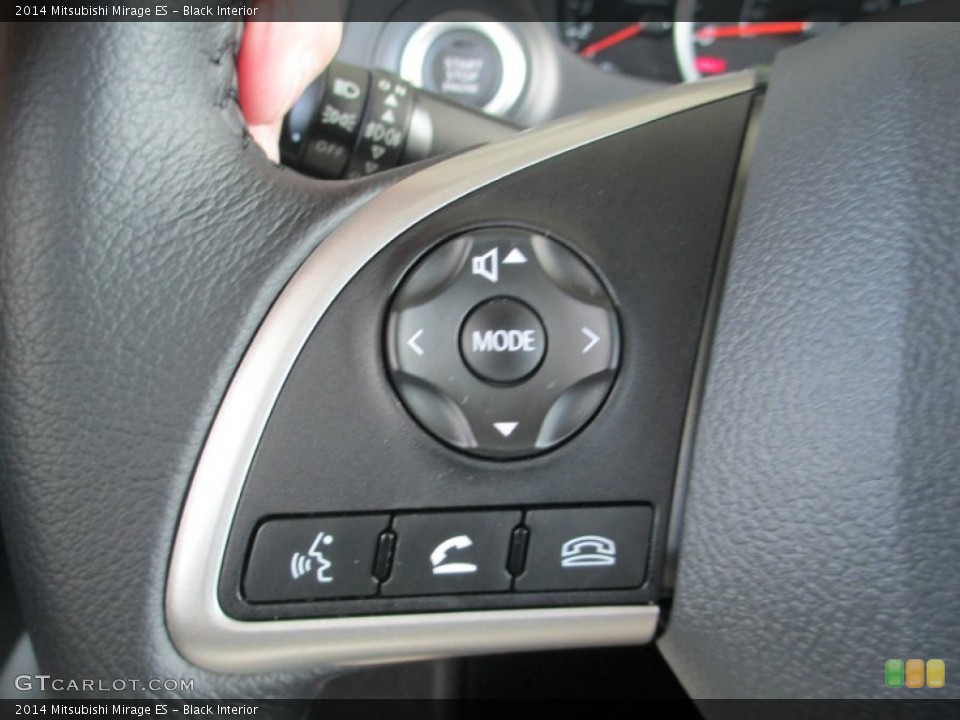Black Interior Controls for the 2014 Mitsubishi Mirage ES #87026528