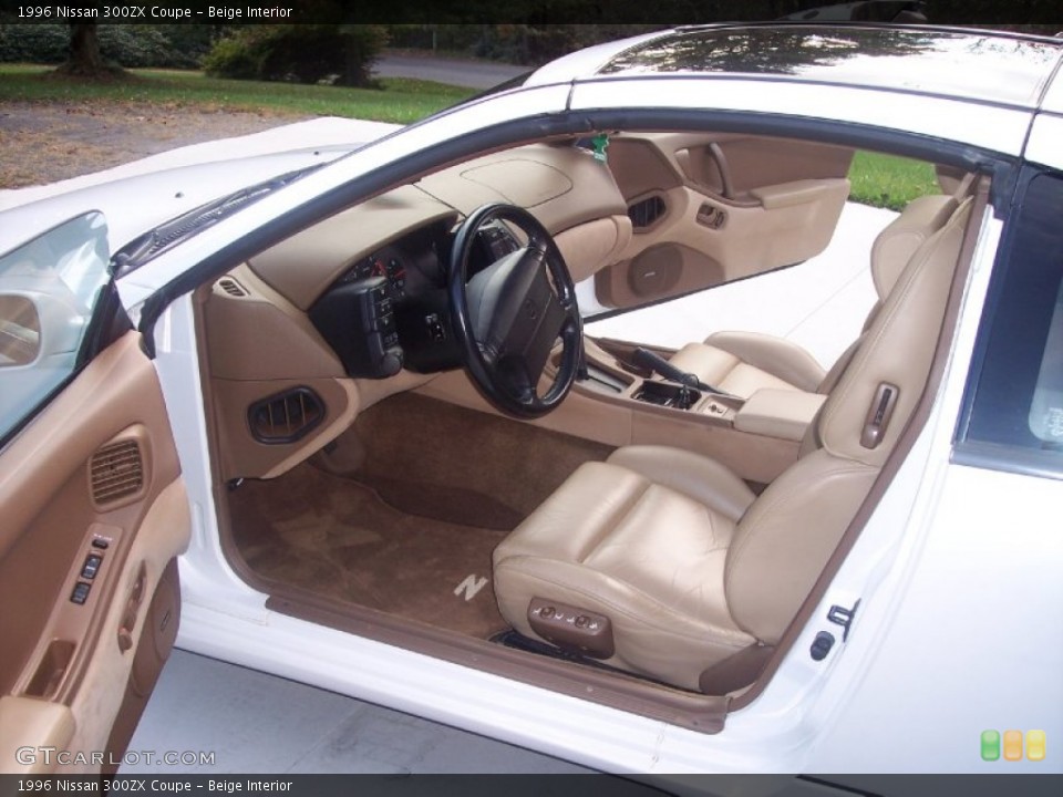 Beige Interior Prime Interior for the 1996 Nissan 300ZX Coupe #87029733