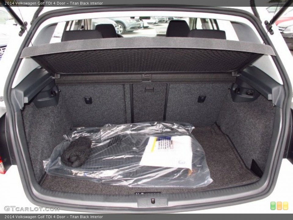 Titan Black Interior Trunk for the 2014 Volkswagen Golf TDI 4 Door #87029775