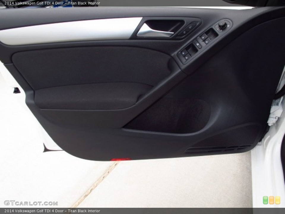 Titan Black Interior Door Panel for the 2014 Volkswagen Golf TDI 4 Door #87029799