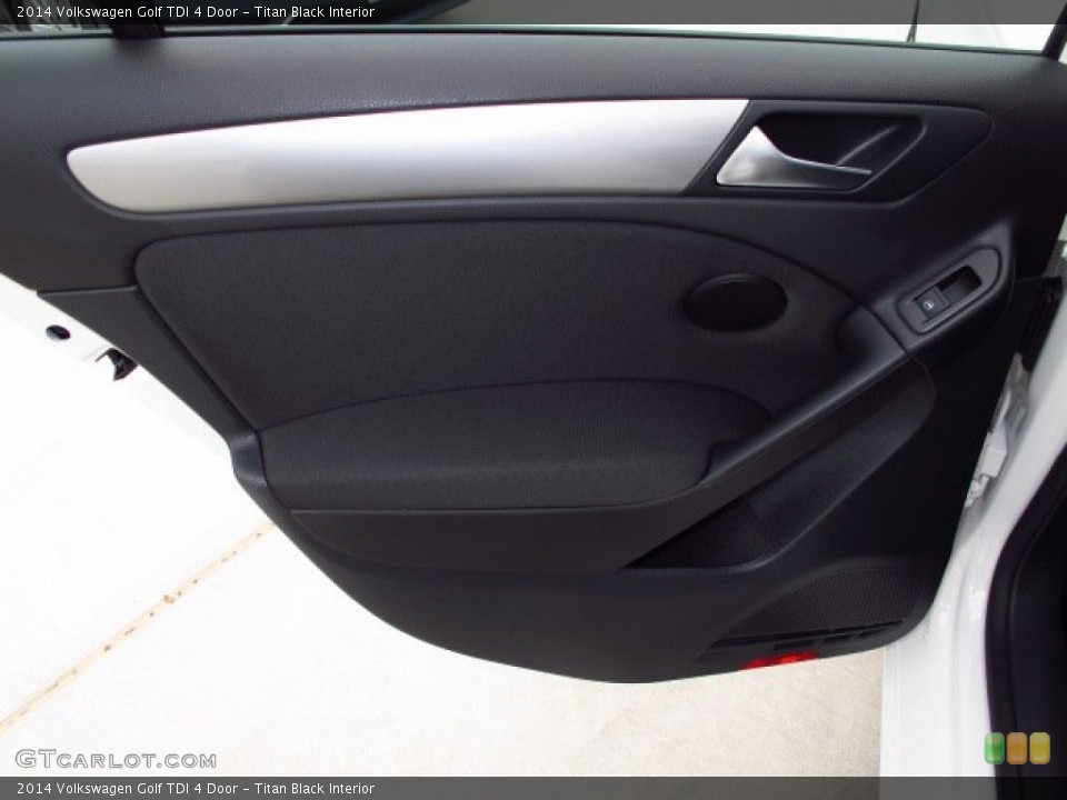 Titan Black Interior Door Panel for the 2014 Volkswagen Golf TDI 4 Door #87029841