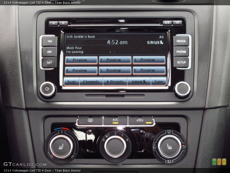 Titan Black Interior Audio System for the 2014 Volkswagen Golf TDI 4 Door #87030036