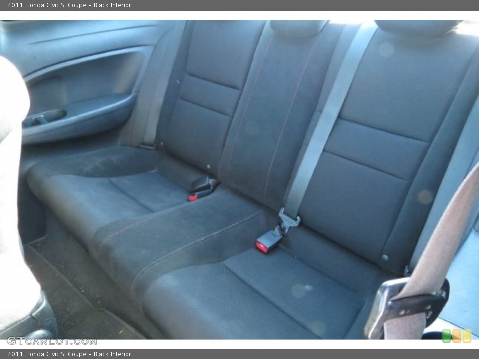 Black Interior Rear Seat for the 2011 Honda Civic Si Coupe #87031256