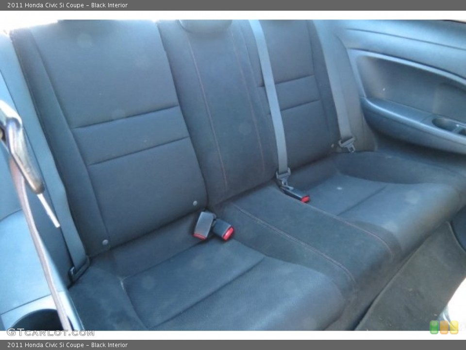 Black Interior Rear Seat for the 2011 Honda Civic Si Coupe #87031299
