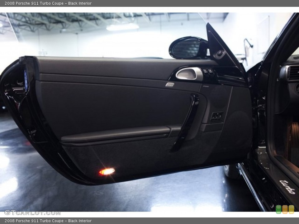 Black Interior Door Panel for the 2008 Porsche 911 Turbo Coupe #87033507