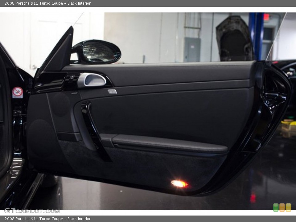 Black Interior Door Panel for the 2008 Porsche 911 Turbo Coupe #87033521