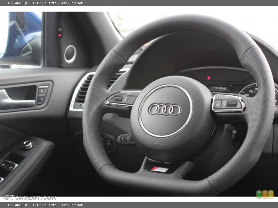 Black Interior Steering Wheel for the 2014 Audi Q5 3.0 TFSI quattro #87040089
