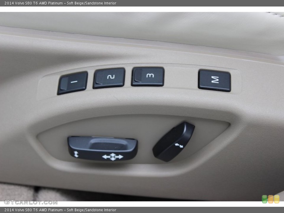 Soft Beige/Sandstone Interior Controls for the 2014 Volvo S80 T6 AWD Platinum #87040967