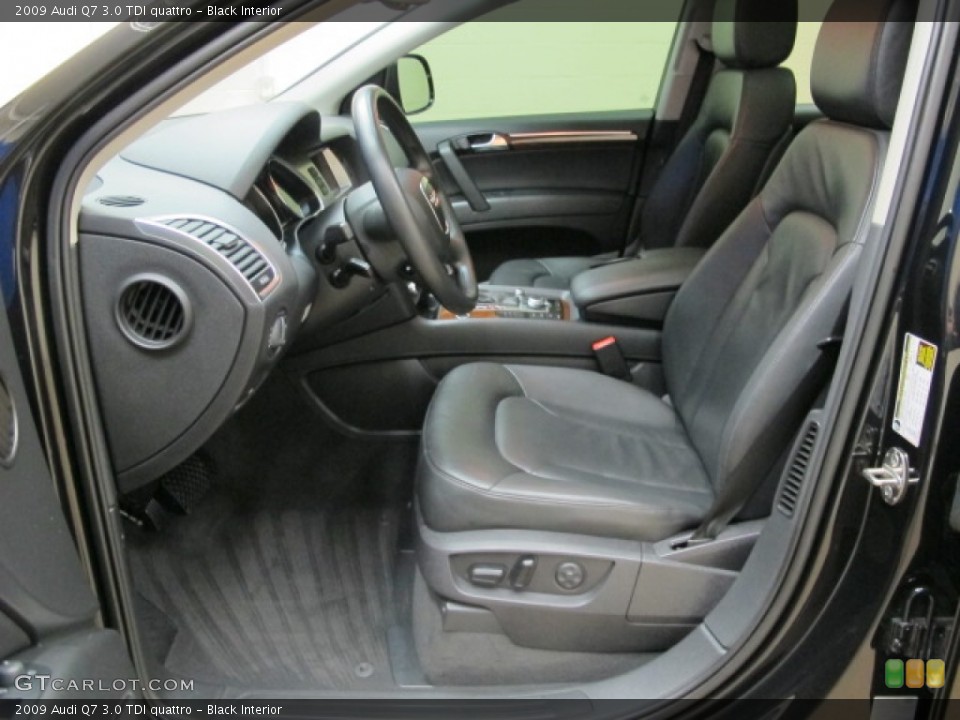 Black Interior Front Seat for the 2009 Audi Q7 3.0 TDI quattro #87046140
