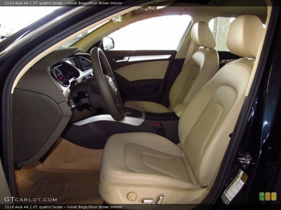 Velvet Beige/Moor Brown Interior Photo for the 2014 Audi A4 2.0T quattro Sedan #87046191