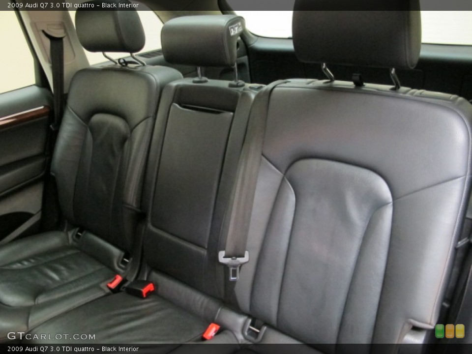 Black Interior Rear Seat for the 2009 Audi Q7 3.0 TDI quattro #87046218