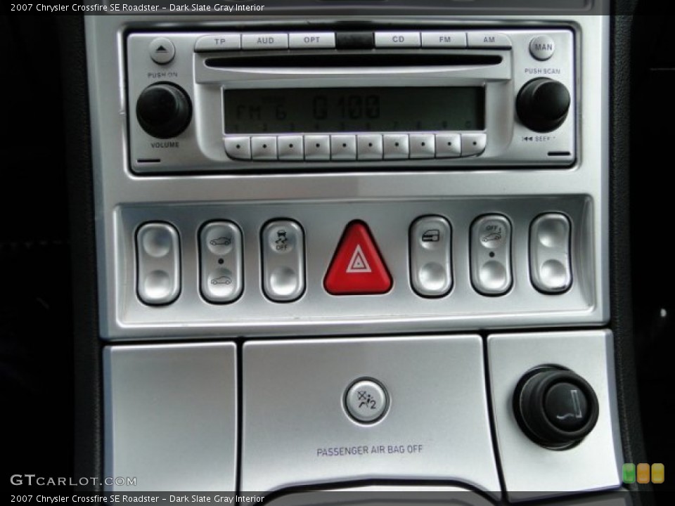 Dark Slate Gray Interior Controls for the 2007 Chrysler Crossfire SE Roadster #87048600