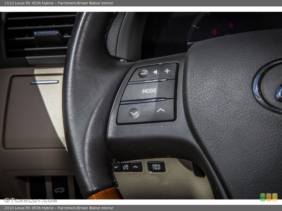 Parchment/Brown Walnut Interior Controls for the 2010 Lexus RX 450h Hybrid #87048951