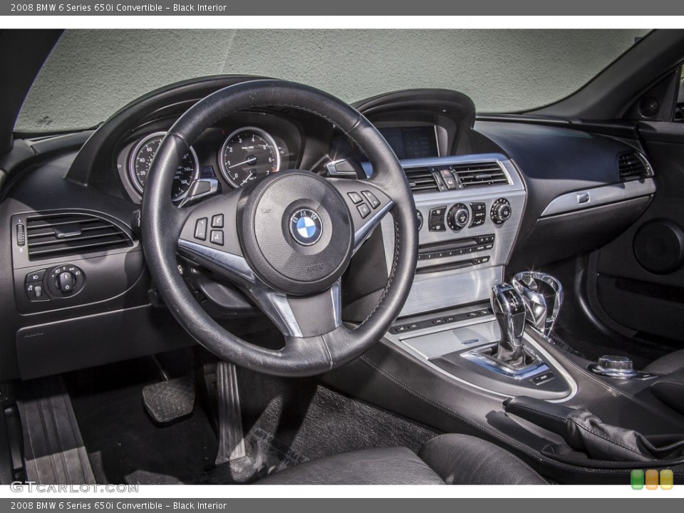 Black Interior Photo for the 2008 BMW 6 Series 650i Convertible #87049782