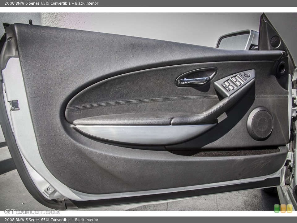 Black Interior Door Panel for the 2008 BMW 6 Series 650i Convertible #87049800
