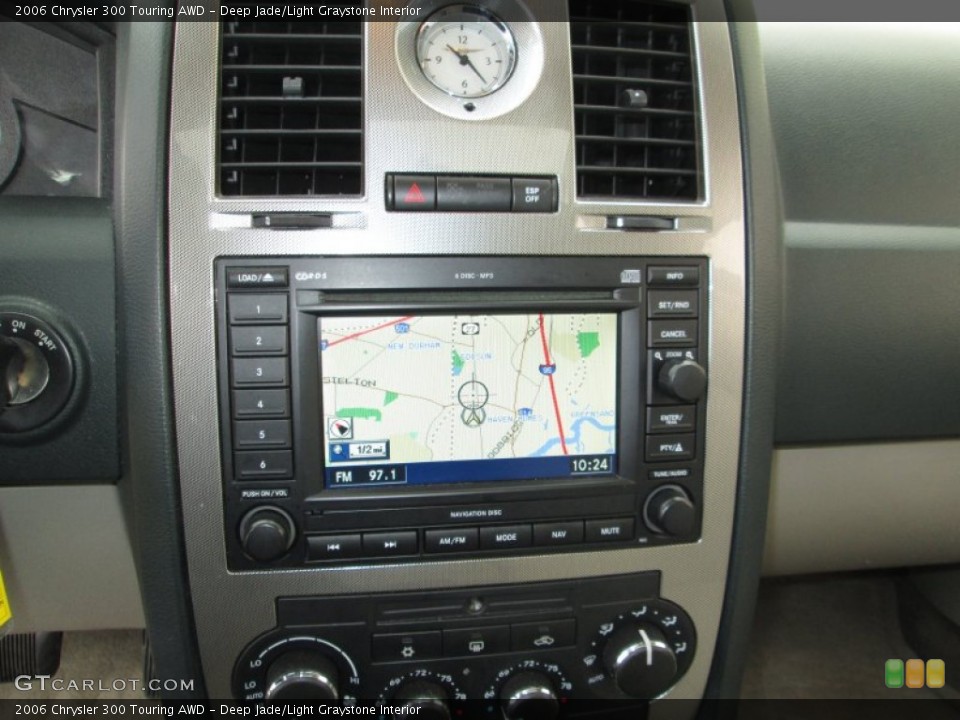 Deep Jade/Light Graystone Interior Navigation for the 2006 Chrysler 300 Touring AWD #87050379