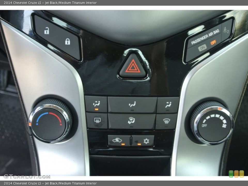 Jet Black/Medium Titanium Interior Controls for the 2014 Chevrolet Cruze LS #87059136