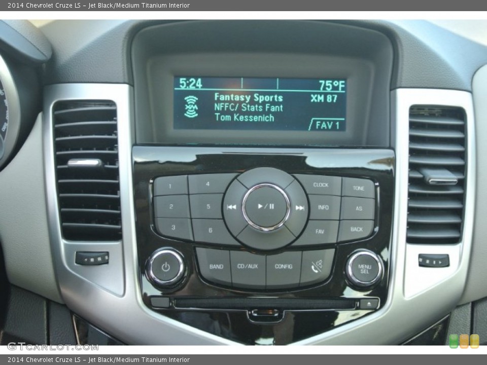 Jet Black/Medium Titanium Interior Controls for the 2014 Chevrolet Cruze LS #87059157