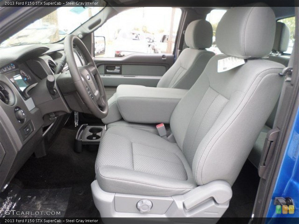 Steel Gray Interior Front Seat for the 2013 Ford F150 STX SuperCab #87065883