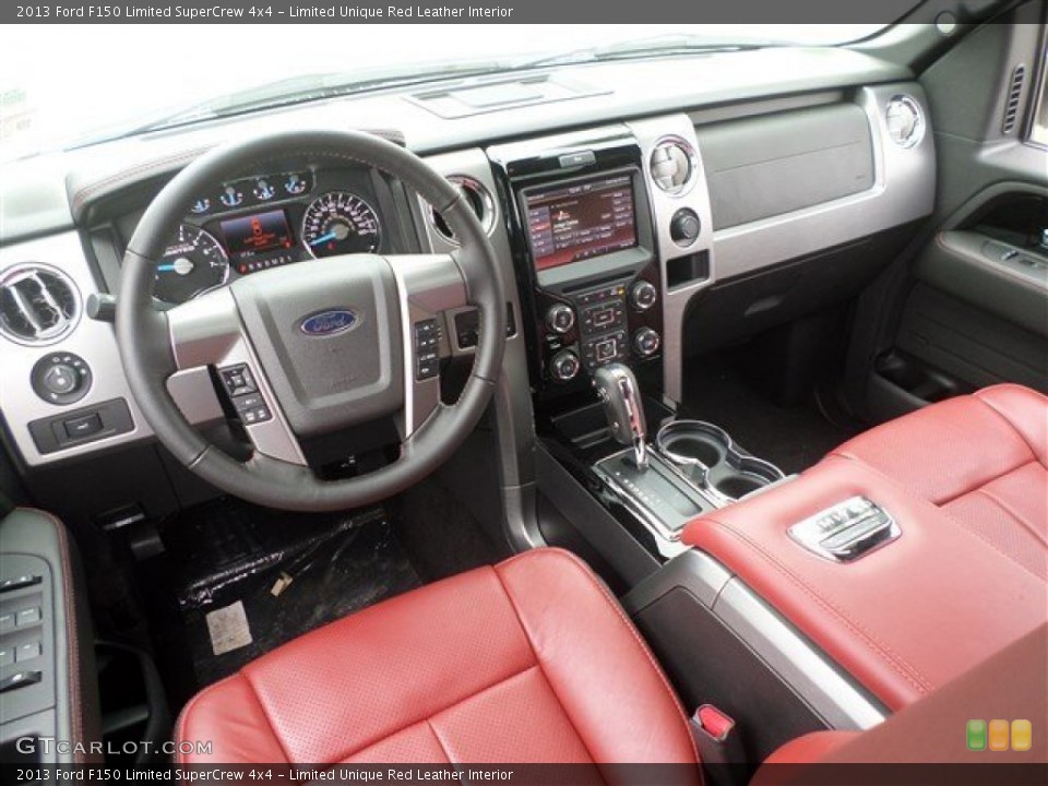 Limited Unique Red Leather Interior Photo for the 2013 Ford F150 Limited SuperCrew 4x4 #87067452