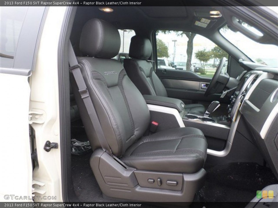 Raptor Black Leather/Cloth 2013 Ford F150 Interiors