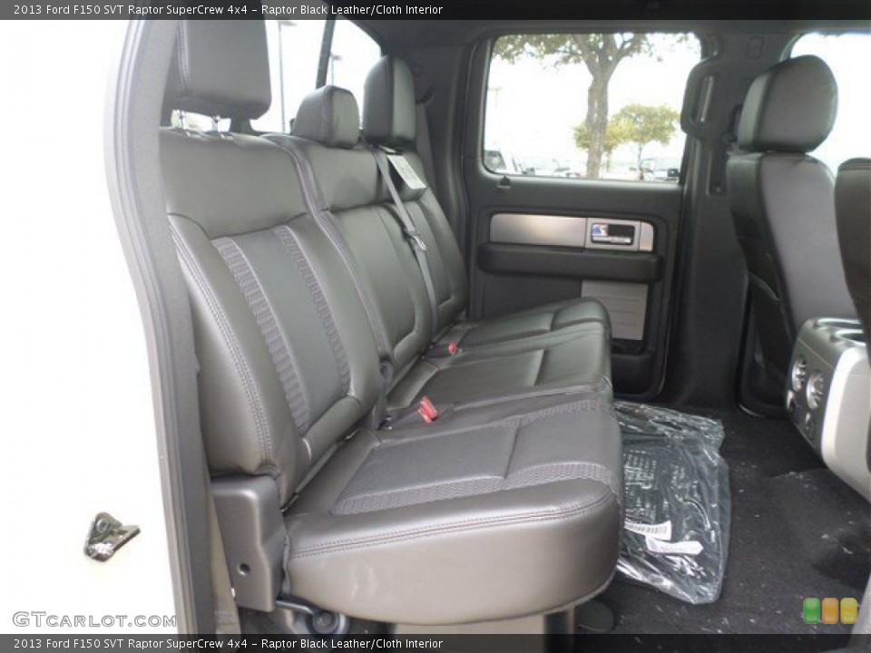 Raptor Black Leather/Cloth Interior Rear Seat for the 2013 Ford F150 SVT Raptor SuperCrew 4x4 #87068043
