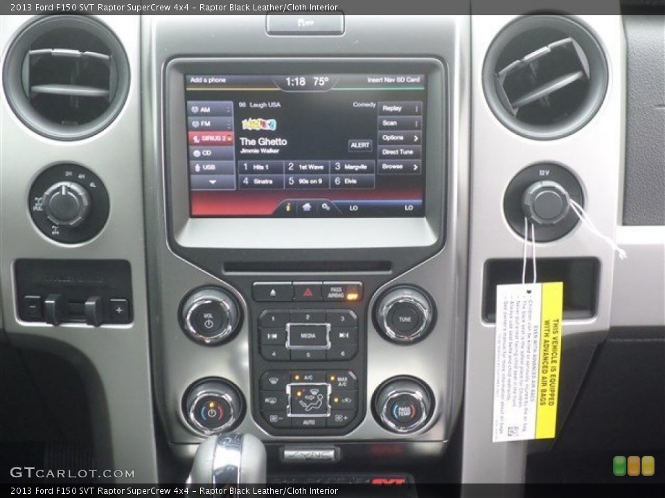 Raptor Black Leather/Cloth Interior Controls for the 2013 Ford F150 SVT Raptor SuperCrew 4x4 #87068190