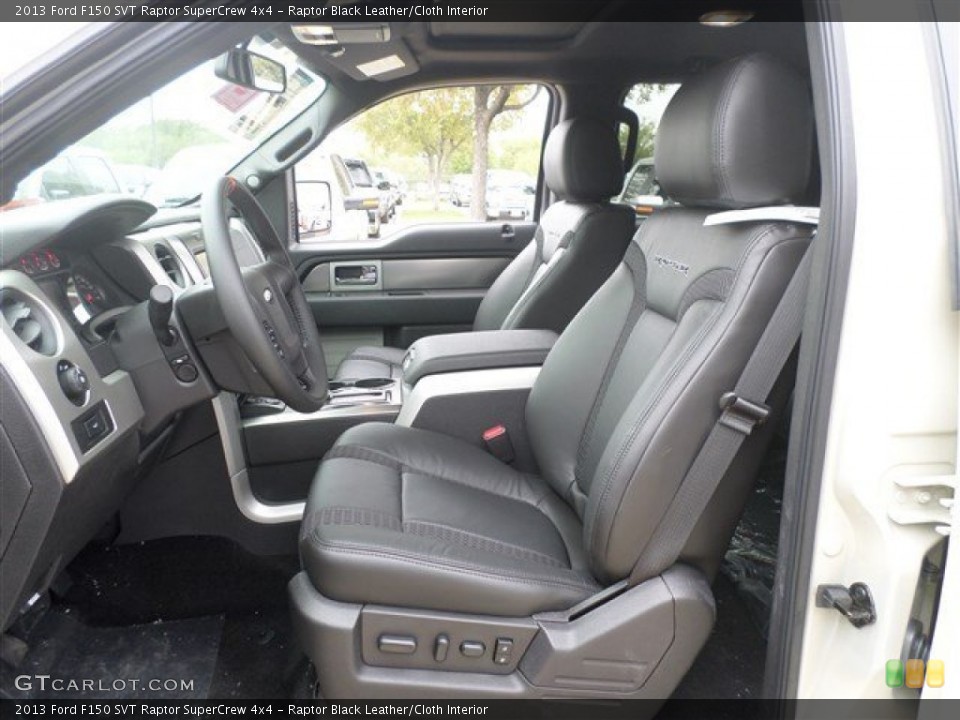 Raptor Black Leather/Cloth Interior Photo for the 2013 Ford F150 SVT Raptor SuperCrew 4x4 #87068283