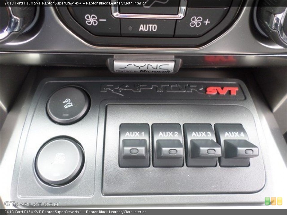 Raptor Black Leather/Cloth Interior Controls for the 2013 Ford F150 SVT Raptor SuperCrew 4x4 #87068370