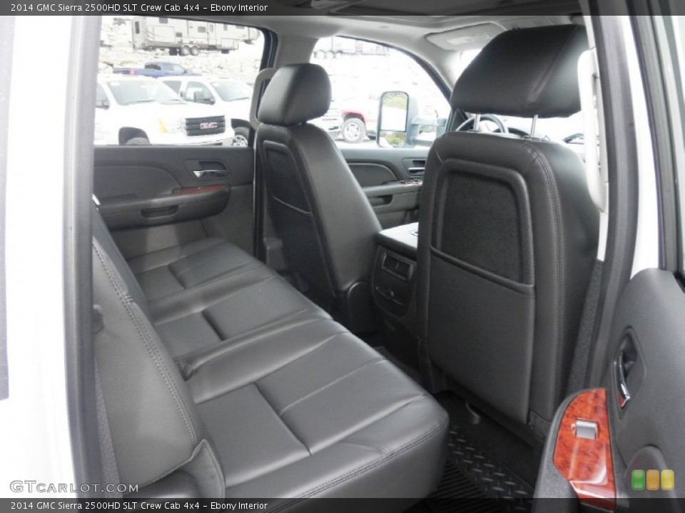 Ebony Interior Rear Seat for the 2014 GMC Sierra 2500HD SLT Crew Cab 4x4 #87069165