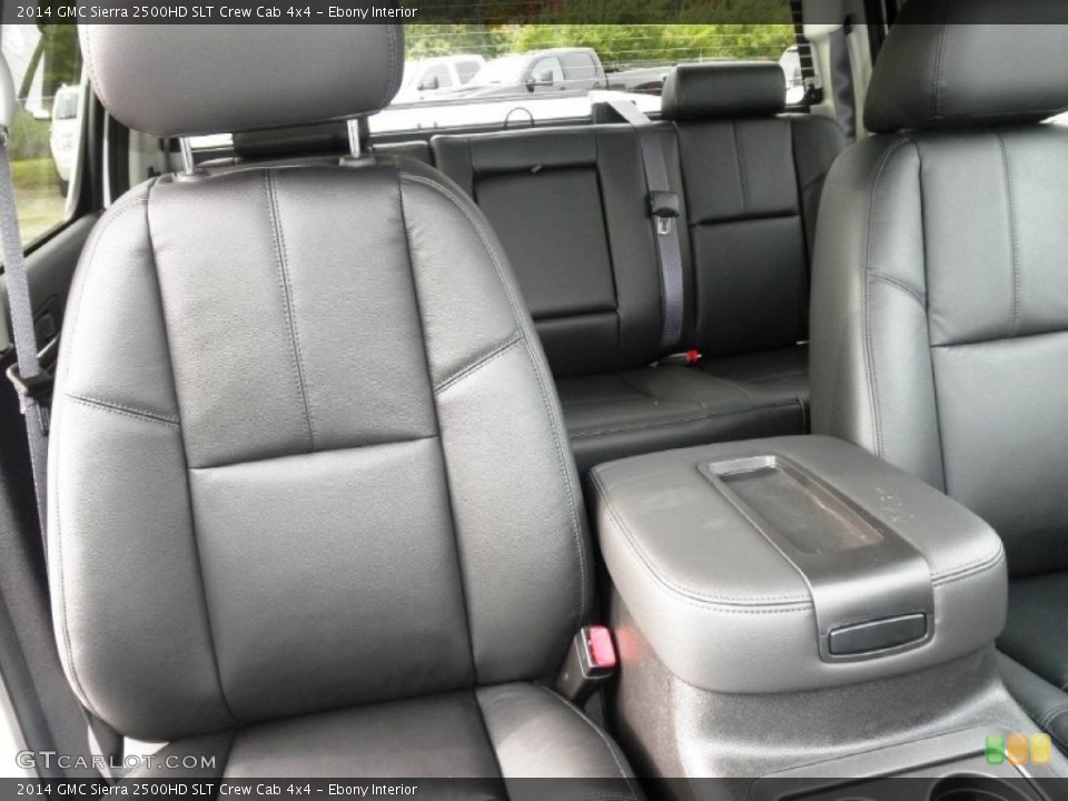 Ebony Interior Rear Seat for the 2014 GMC Sierra 2500HD SLT Crew Cab 4x4 #87069214