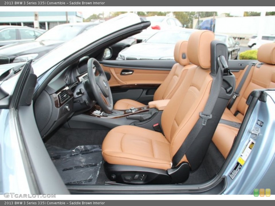 Saddle Brown Interior Front Seat for the 2013 BMW 3 Series 335i Convertible #87075117