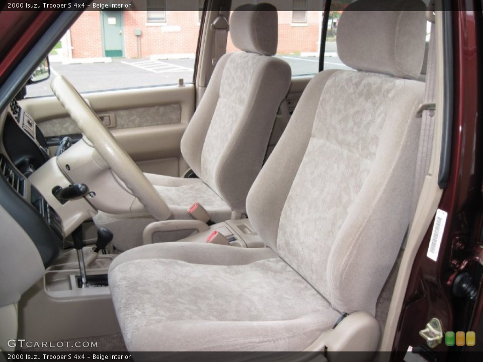 Beige Interior Front Seat for the 2000 Isuzu Trooper S 4x4 #87076596