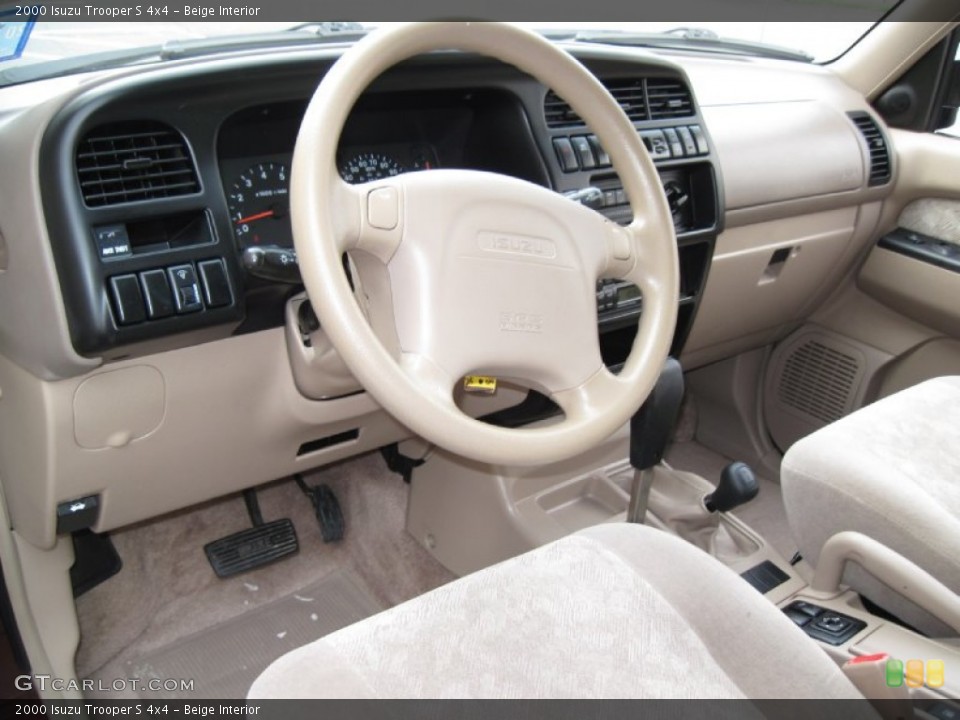 Beige Interior Prime Interior for the 2000 Isuzu Trooper S 4x4 #87076650