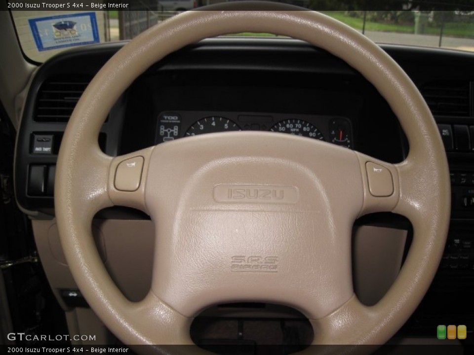 Beige Interior Steering Wheel for the 2000 Isuzu Trooper S 4x4 #87076800