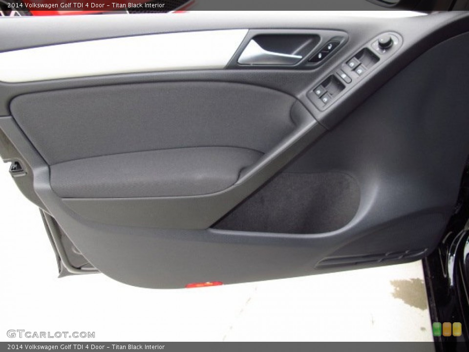 Titan Black Interior Door Panel for the 2014 Volkswagen Golf TDI 4 Door #87087648