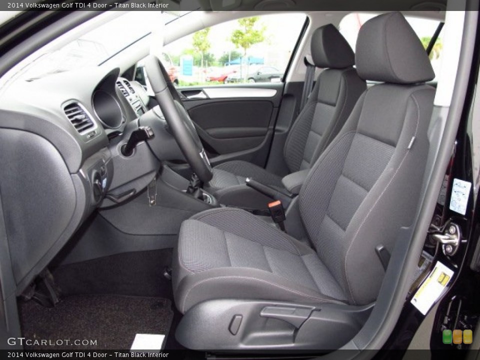 Titan Black Interior Photo for the 2014 Volkswagen Golf TDI 4 Door #87087669