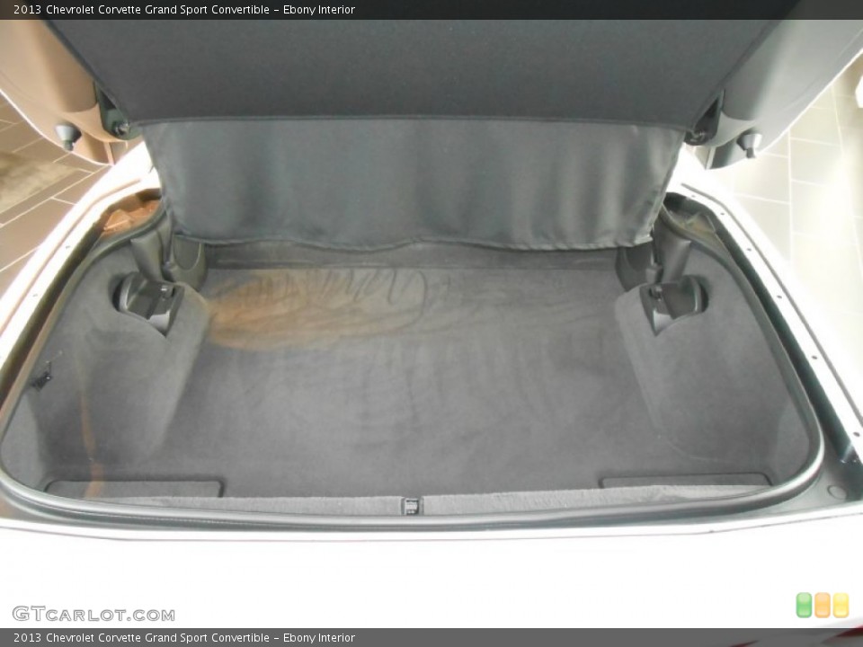 Ebony Interior Trunk for the 2013 Chevrolet Corvette Grand Sport Convertible #87087834