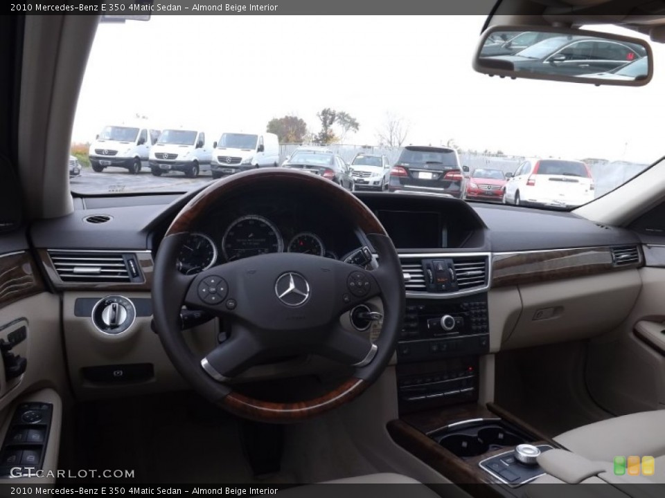 Almond Beige Interior Dashboard for the 2010 Mercedes-Benz E 350 4Matic Sedan #87088101