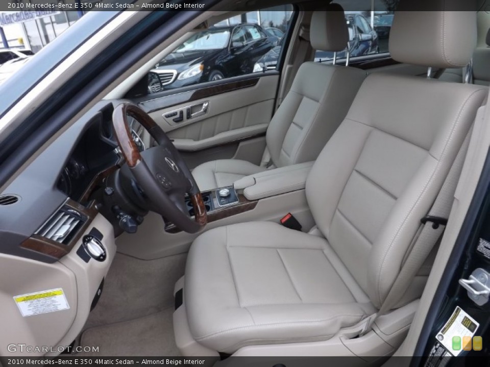 Almond Beige Interior Photo for the 2010 Mercedes-Benz E 350 4Matic Sedan #87088200
