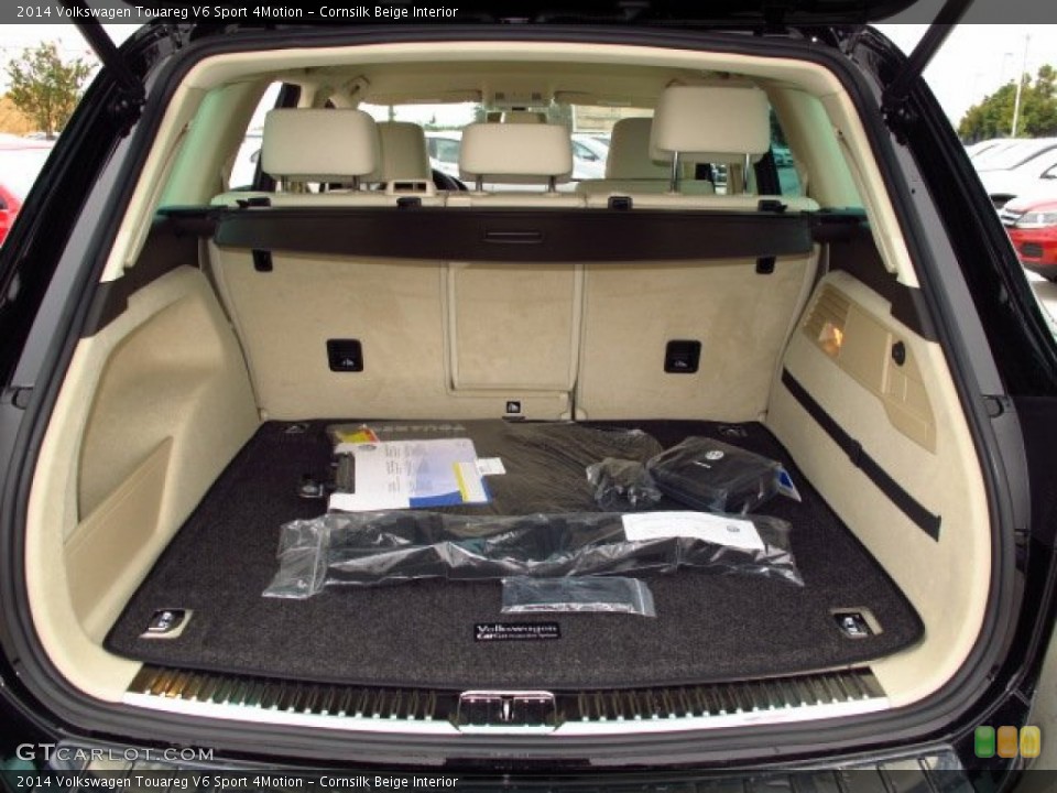 Cornsilk Beige Interior Trunk for the 2014 Volkswagen Touareg V6 Sport 4Motion #87089184