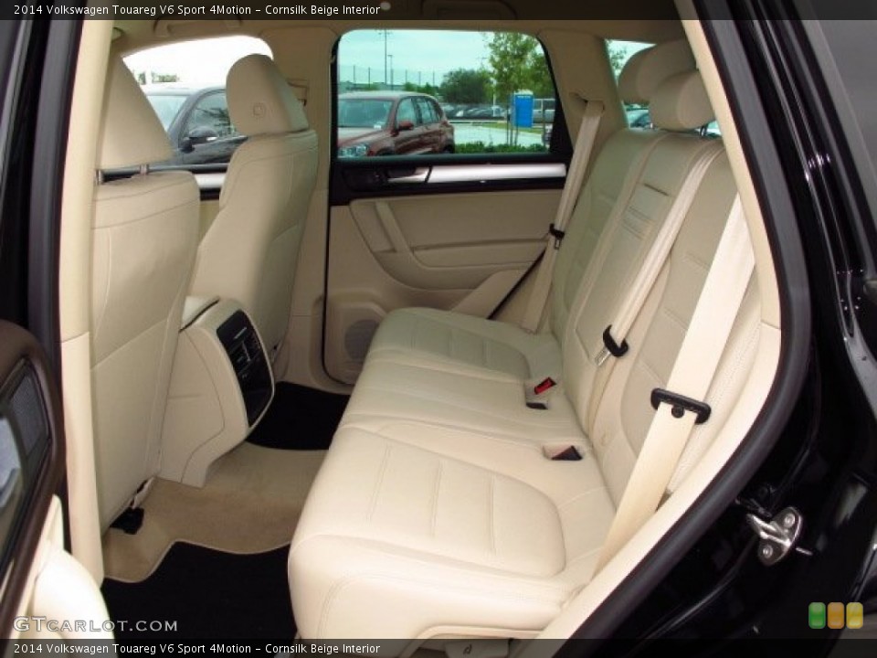Cornsilk Beige Interior Rear Seat for the 2014 Volkswagen Touareg V6 Sport 4Motion #87089289