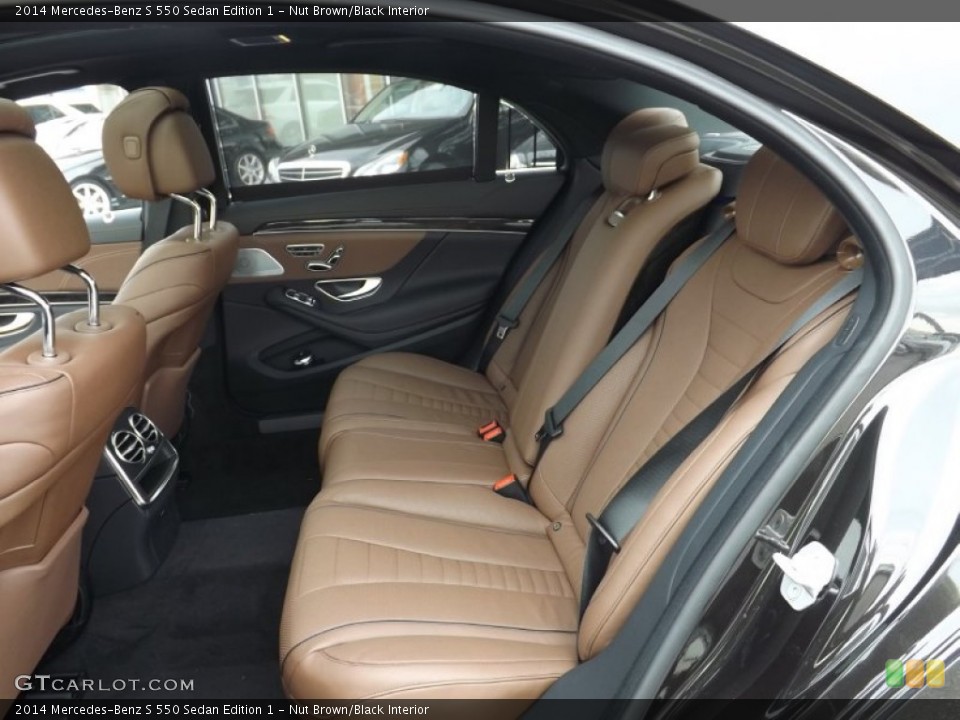 Nut Brown/Black Interior Rear Seat for the 2014 Mercedes-Benz S 550 Sedan Edition 1 #87089811
