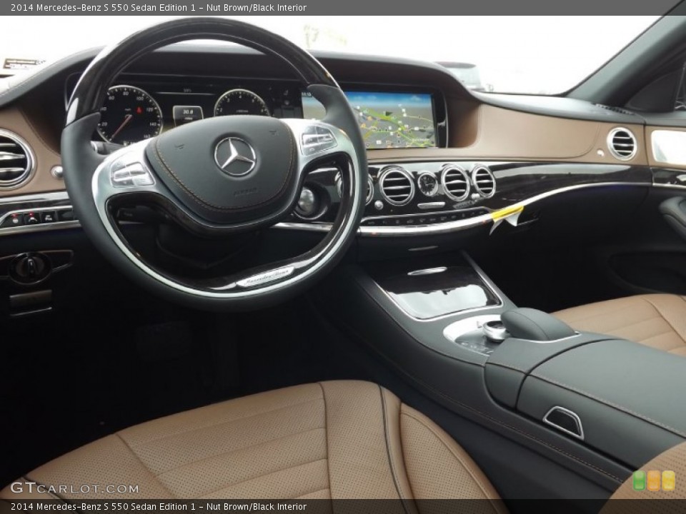 Nut Brown/Black Interior Dashboard for the 2014 Mercedes-Benz S 550 Sedan Edition 1 #87089832