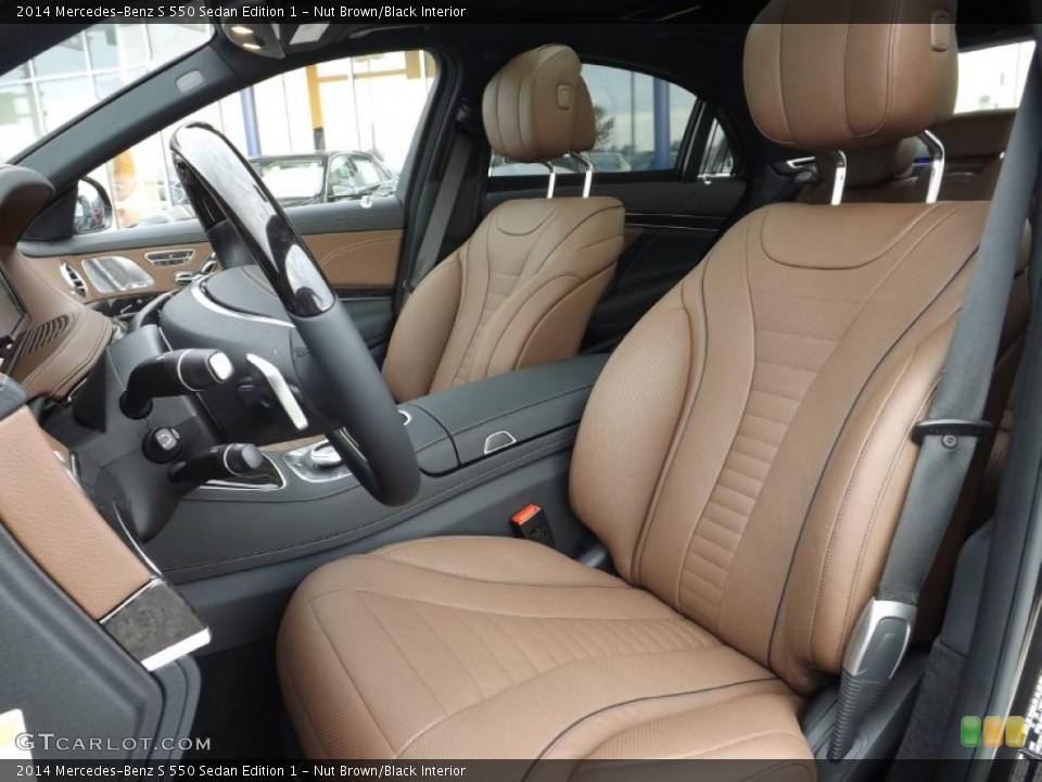 Nut Brown/Black Interior Front Seat for the 2014 Mercedes-Benz S 550 Sedan Edition 1 #87089901