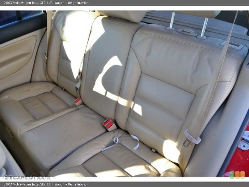 Beige Interior Rear Seat for the 2003 Volkswagen Jetta GLS 1.8T Wagon #87094755
