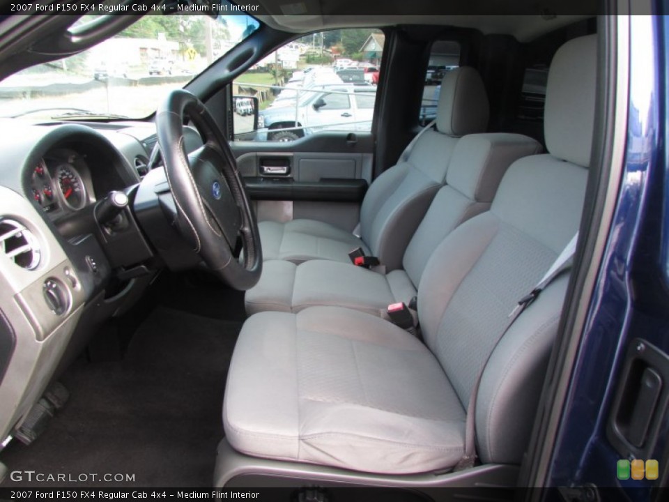 Medium Flint Interior Front Seat for the 2007 Ford F150 FX4 Regular Cab 4x4 #87097158